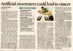 artificial-sweetener-could-lead-to-cancer